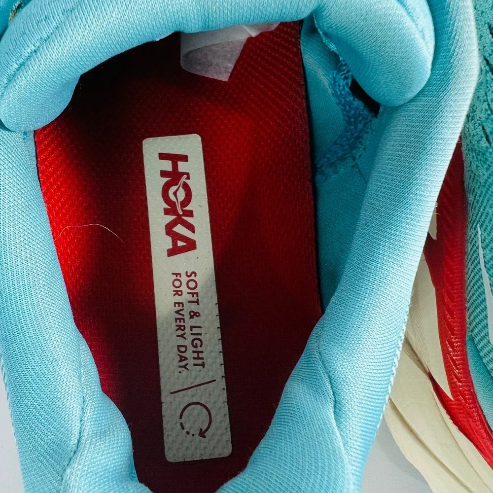 Hoka Women's Clifton 8 Aquarelle Eggshell Blue Running Shoes 1119394-AEBL Sz 7.5